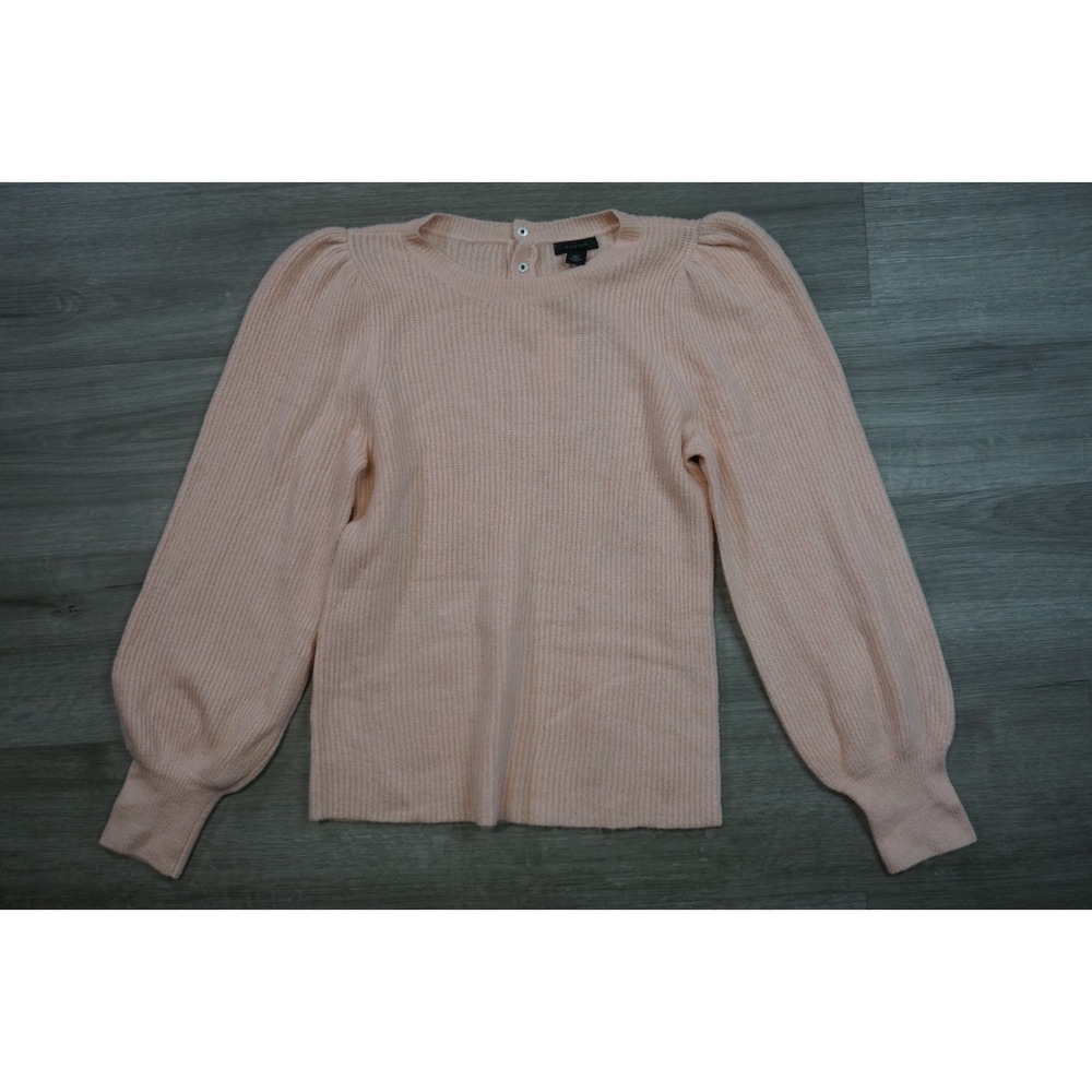 New Halogen Women's Medium Pink Textured Knit Soft‎ Snap Closure Blouson Sweater